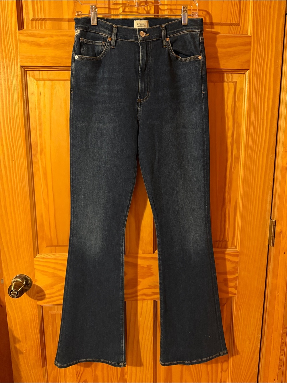 Citizens Of Humanity Lilah Dark Blue Flare Jeans, Size 29